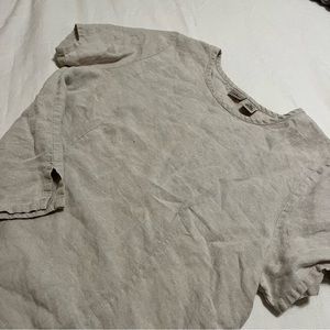 LL BEAN LINEN TOP